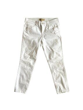 Democracy Women's Sz 8 White Skinny Jeans With "Ab" Technology